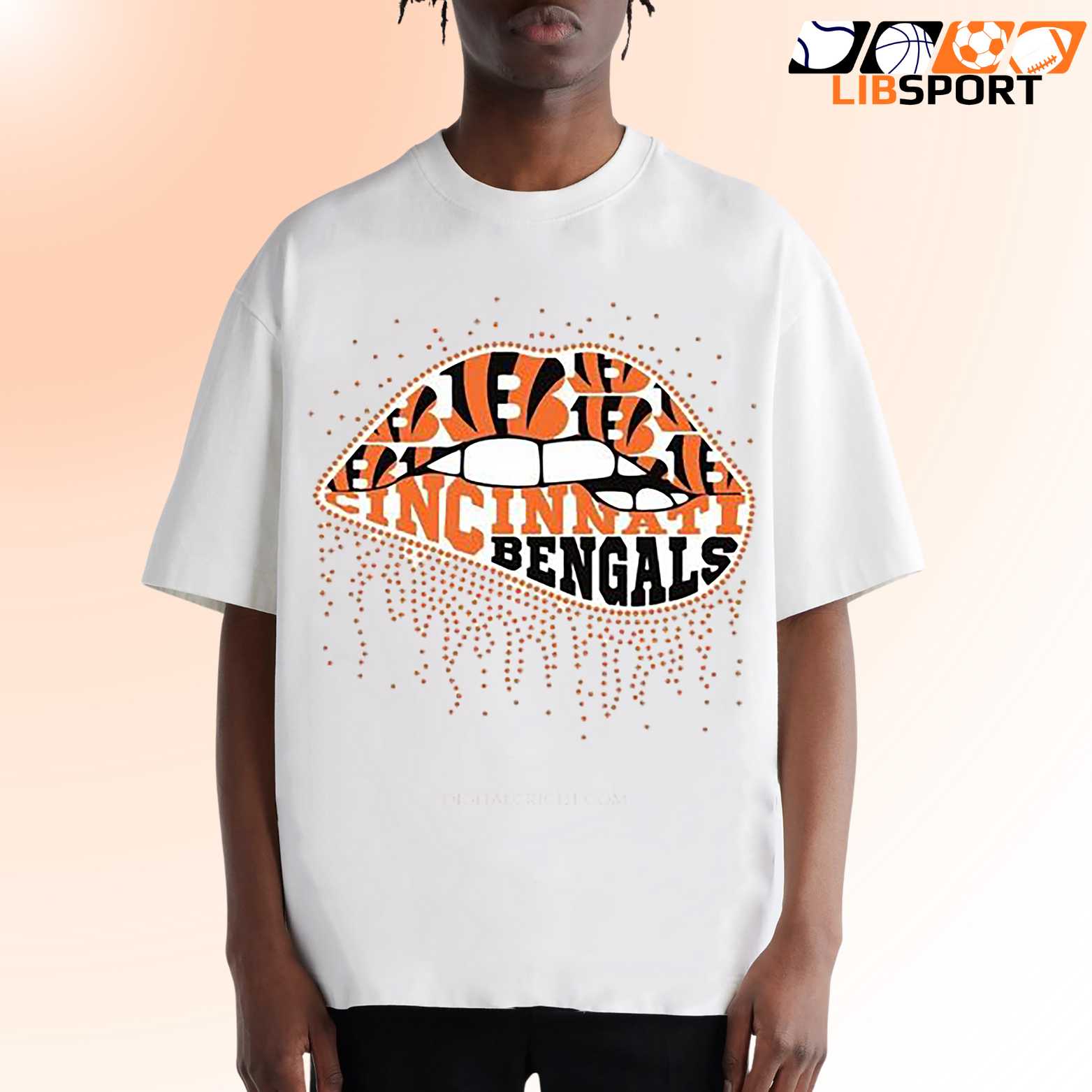 Cincinnati Bengals Diamond Lips Unisex T Shirt, Nfl Streetwear Tee, Game Day Shirt